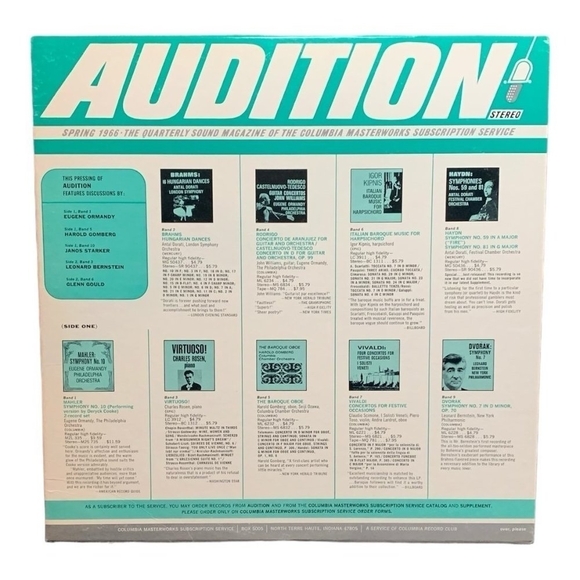 LP Audition Spring 1966 Vinyl Record - Picture 1 of 2